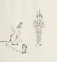 Toward Backward Inward by Norman Catherine, 1994, felt tip pen on paper, sold Mar 2026