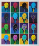 Norman Catherine, Cactus Men, screenprint on paper