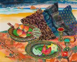 Catherine Paynter, Picnic, acrylic on canvas