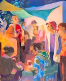 Marjorie Wallace, Jalmar's Braai, 1972, oil on canvas