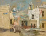 Gregoire Boonzaier, Old Cape Town Street Scene