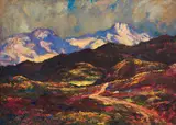 Edward Roworth, Mountain Landscape, oil on canvas