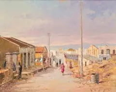 Carlo Sdoya, View from District Six, oil on board