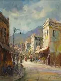 Jacques du Plessis, District Six, oil on canvas laid down on board