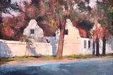Errol Boyley, Cape Dutch Farmhouse, oil on board