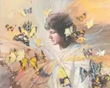 Lucy Mary Wiles, Pauline, oil on board