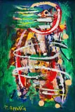 Tyrone Errol Appollis, Cry Baby, oil on board