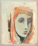 Renee le Roux, Portrait of a Woman, 1960, oil on canvas