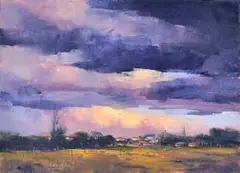 Ignatius Marx, Storm Clouds Gathering, oil on canvas