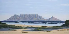 Paul Munro, Table Mountain, oil on canvas laid down on board
