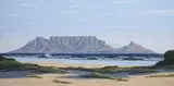 Paul Munro, Table Mountain, oil on canvas laid down on board