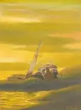 Kevin Roberts, Shipwreck, 1985, acrylic on canvas laid down on board
