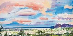 Beezy Bailey, View from Rhodes Memorial, 1994, oil on canvas