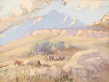 Allerley Glossop, Mountain Landscape with Cattle