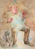 Karin Jaroszynska, Montresor Series IV, 1980, oil and pastel on paper