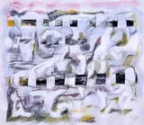 Jill Trappler, Abstract Composition, 2005, mixed media on paper