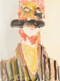 Michael Taylor, The Lip, 2016, watercolour and monotype print on paper