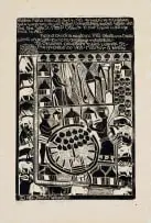 John Muafangejo, Herdman Philipus Kaluvi Has Died, 1982, linocut on paper