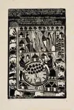 John Muafangejo, Herdman Philipus Kaluvi Has Died, 1982, linocut on paper