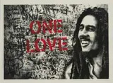 Thierry Guetta, Happy Birthday Bob Marley - One Love (Red), 2019, colour screenprint on paper