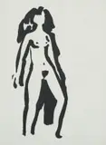 Ernst de Jong, Nude II, 1974, screenprint on paper