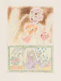 Andrew Verster, Irises with Oriental Figures IV