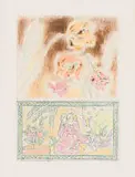 Andrew Verster, Irises with Oriental Figures