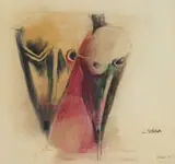 Cecil Skotnes, Folio No. 6, pastel on paper