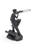 Llewellyn Davies, Trombone Player, 1997, bronze with a brown patina