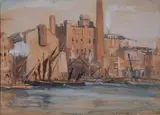 Francis Dodd, Hammersmith, 1935, watercolour on paper