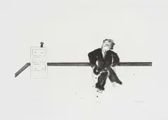 Robert Hodgins, Interview, 1993, lithograph on paper