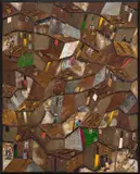 Vusi Khumalo, Bird View, Magagula Informal Settlement, 2001, mixed media on board