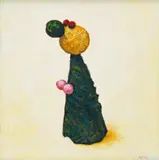 Walter Meyer, Cone with Pom Poms, 2012, oil on canvas