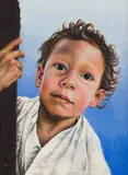 Lena Hugo, Portrait of a Boy, 2002, oil on board