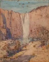 Robert Gwelo Goodman, Howick Falls, watercolour on paper