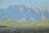 Jan Ernst Abraham Volschenk, Worcester Landscape with Mountains, oil on canvas