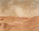Robert Gwelo Goodman, Kimberley Mine, watercolour on paper