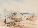 Robert Gwelo Goodman, Mine Scene, watercolour on paper