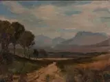 Edward Roworth, Landscape near Paarl, 1905, oil on canvas