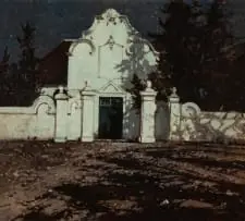 Robert Gwelo Goodman, Tulbagh Church by Moonlight, oil on canvas