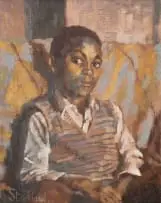 Anthony Strickland, Portrait of a Young Man, 1963, oil on canvas