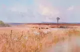 Christopher Tugwell, Transvaal Landscape, oil on board