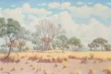 Willem Hermanus Coetzer, Bosveld N. Transvaal (Bushveld N. Transvaal), oil on canvas laid down on board