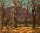 Robert Gwelo Goodman, From the Garden of Newlands House, oil on canvas
