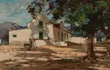Robert Gwelo Goodman, Cape Farm House, oil on canvas laid down on board