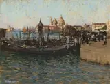 Robert Gwelo Goodman, Venice, pastel on paper laid down on board