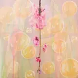 Tracy Payne, Blossoms, Bubbles and Bondage II, diptych, 2003, oil on canvas