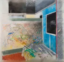 Karel Nel, The Worlds Between, pastel on fibre paper