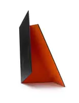 Kyle Morland, Over Up I, 2013, mild steel, slate black hammerite and enamel