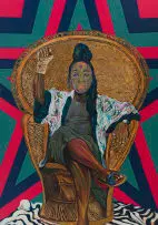 Ayanda Mabulu, Power, 2020, oil on canvas
